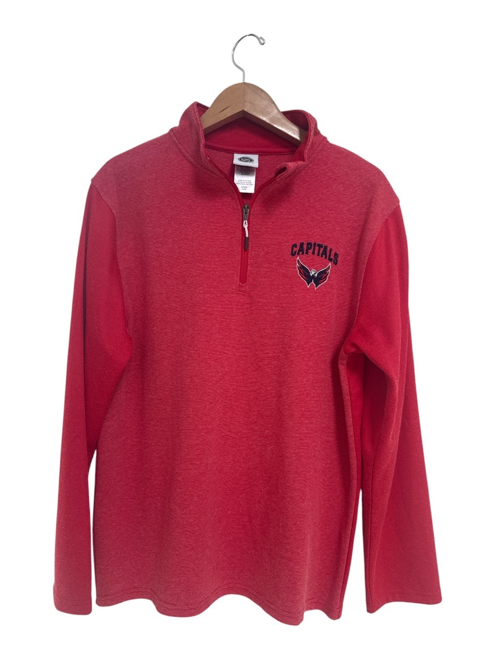 NHL Washington Capitals Red Quarter-Zip Pullover